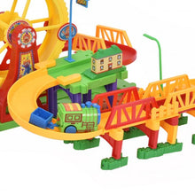 Load image into Gallery viewer, 54 pcs Railway Train Building Blocks with Light &amp; Music
