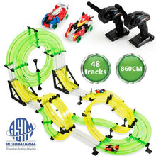 Load image into Gallery viewer, Autoflier Kids RC Rail Car Race Track Set
