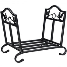 Load image into Gallery viewer, Foldable Firewood Log Rack Steel Wood Storage Holder
