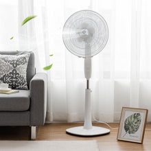 Load image into Gallery viewer, Fantask 16" 3 Speed Double Blades Oscillating Pedestal Fan-White
