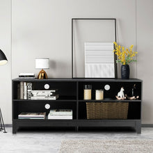 Load image into Gallery viewer, 58" Modern Entertainment Media Center Wood TV Stand-Black
