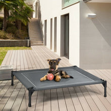 Load image into Gallery viewer, Portable Elevated Outdoor Pet Bed with Removable Canopy Shade-36"
