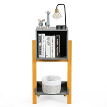 Load image into Gallery viewer, Nightstand End Table Side Table Freestanding Cabinet Utility Bookshelf
