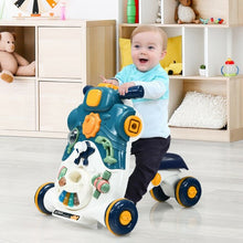 Load image into Gallery viewer, 3-in-1 Baby Sit-to-Stand Walker with Music and Lights-Blue
