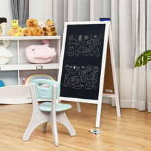 Load image into Gallery viewer, A-Frame Chalkboard Sign with Eraser &amp; Chalk-White
