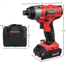 Load image into Gallery viewer, 18V Cordless Driver Impact Tool Kit with LED Light
