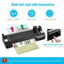 Load image into Gallery viewer, 9" Hot and Cold Paper Trimmer with 25 Pouches and Corner Rounder-Black
