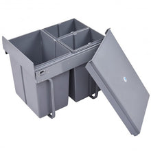 Load image into Gallery viewer, 10.5 gal 3 Compartment Pull Out Recycling Waste Bin
