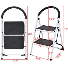 Load image into Gallery viewer, Folding Stool Heavy Duty Industrial Lightweight 2 Step Ladder
