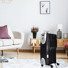 Load image into Gallery viewer, 1500 W Electric Oil Filled Safe Digital Radiator Heater
