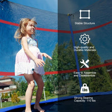 Load image into Gallery viewer, 55" Youth Jumping Round Trampoline with Safety Pad Enclosure-Blue
