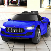 Load image into Gallery viewer, 12 V Remote Control Maserati Licensed Kids Ride on Car-Blue

