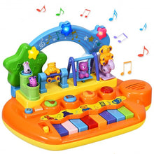 Load image into Gallery viewer, Kids 8 Keys Rainbow Piano Keyboard with Animal Playground LED Light
