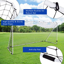 Load image into Gallery viewer, Outdoor Sports Weatherproof Steel Football Goal Net-12' x 6'
