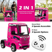 Load image into Gallery viewer, 12 V Mercedes Benz Actros Electric Kids Ride on Truck with Remote Control &amp; MP3
