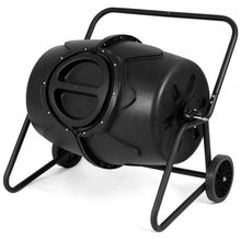 Load image into Gallery viewer, 50 Gallon Wheeled Compost Tumbler Garden Waste Bin
