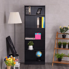 Load image into Gallery viewer, Modern 5-Tier Storage Media Shelf Cabinet Bookcase
