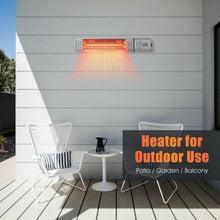 Load image into Gallery viewer, 1500W Infrared Patio Heater w/ Remote Control &amp; 24H Timer for Indoor Outdoor
