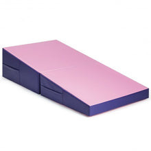 Load image into Gallery viewer, Tumbling Incline Gymnastics Exercise Folding Wedge Ramp Mat-Pink
