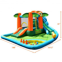 Load image into Gallery viewer, 7 in1 Inflatable Slide Bouncer with Two Slides
