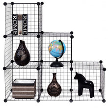 Load image into Gallery viewer, DIY 6 Metal Wire Free Standing Modular Storage Cubes
