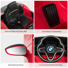 Load image into Gallery viewer, 12V Licensed BMW I8 Kids Ride On Car-Red
