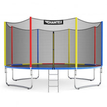 Load image into Gallery viewer, 12Ft Trampoline with Safety Enclosure Net and Ladder Outdoor for Kids Adults
