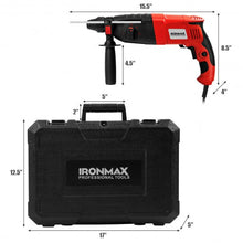 Load image into Gallery viewer, 1/2" Electric Rotary Hammer Drill with Bits &amp; Case
