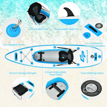 Load image into Gallery viewer, 10.8'  Inflatable Kayak Set K1 1-Person Sit-On-Top Kayak with Oars-Blue
