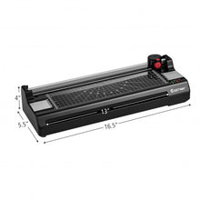 Load image into Gallery viewer, 13" Hot and Cold Paper Trimmer with Corner Rounder and 25 Pouches-Black
