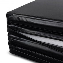 Load image into Gallery viewer, Gymnastics Mat Folding Portable Exercise Aerobics Exercise Mat-Black &amp; White
