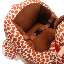 Load image into Gallery viewer, Kids Giraffe Rocking Horse Rider Baby Stroller with Wheels

