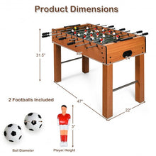 Load image into Gallery viewer, 48" Foosball Table Indoor Soccer Game-Brown
