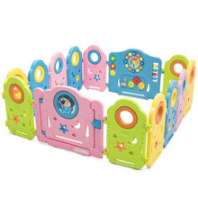 Load image into Gallery viewer, 14 Panel Kids Activity Center Baby Playpen with Gate

