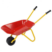 Load image into Gallery viewer, Outdoor Garden Backyard Play Toy Kids Metal Wheelbarrow-Red
