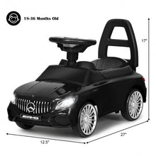 Load image into Gallery viewer, Licensed Mercedes Benz Kids Ride On Push Car-Black
