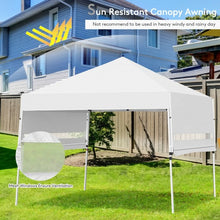 Load image into Gallery viewer, 17 Feet x 10 Feet Foldable Pop Up Canopy with Adjustable Instant Sun Shelter-White
