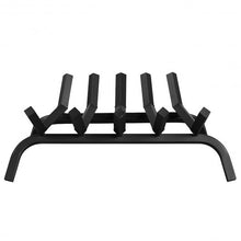 Load image into Gallery viewer, 21" Iron Fireplace Log Grate Firewood Burning Rack
