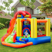 Load image into Gallery viewer, Kid Inflatable Bounce House Water Slide Castle with Blower
