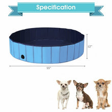 Load image into Gallery viewer, 55" Foldable Dog Pet Pool-Blue
