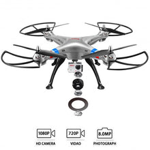 Load image into Gallery viewer, Syma X8HG 2.4Ghz 4CH 6-Axis Gyro RC Quadcopter Drone HD Camera RTF-silver
