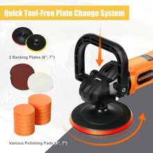 Load image into Gallery viewer, 7"/ 6" 1400W 6 Variable Speed ElectricBuffer Polisher
