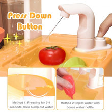 Load image into Gallery viewer, Kitchen Playset with Realistic Lights &amp; Sounds-Yellow
