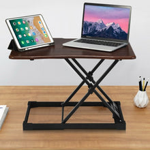 Load image into Gallery viewer, Height Adjustable Standing Computer Desk-Brown
