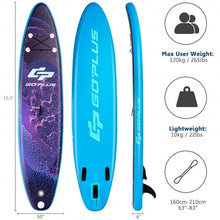 Load image into Gallery viewer, 11' Inflatable Stand Up Paddle Board Surfboard with Bag Aluminum Paddle Pump-M
