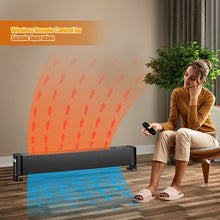 Load image into Gallery viewer, 1500W Baseboard Hardwire Electric Heater Fast Heating with Remote Control Timer
