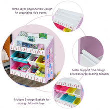 Load image into Gallery viewer, Kids Toy Storage Organizer Children Storage Bins &amp; Book Sleeves
