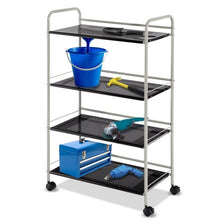 Load image into Gallery viewer, 4 Tiers Rolling Storage Cart Utility Trolley
