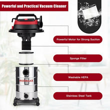 Load image into Gallery viewer, 6 HP 9 Gallon Shop Vacuum Cleaner with Dry and Wet and Blowing Function
