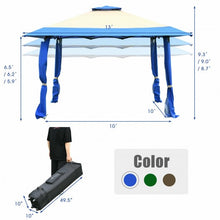 Load image into Gallery viewer, 13'x13' Pop Up Canopy Tent Instant Outdoor Folding Canopy Shelter-Blue
